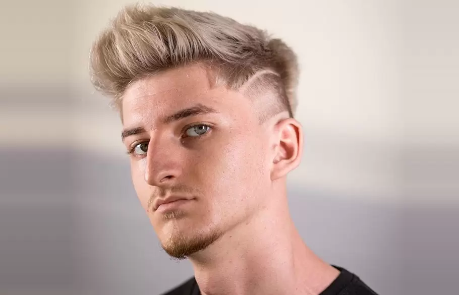 Men's Haircut Style Blonde Edition