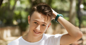 Cool breeze, clean fade, a summer look that speaks style without saying a word.