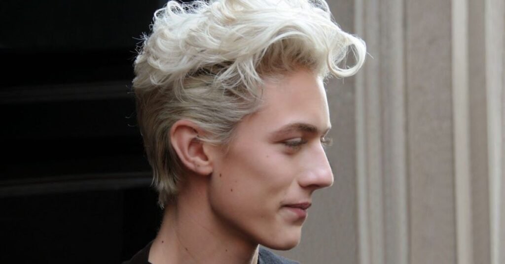 Men's Haircut Style Blonde Edition