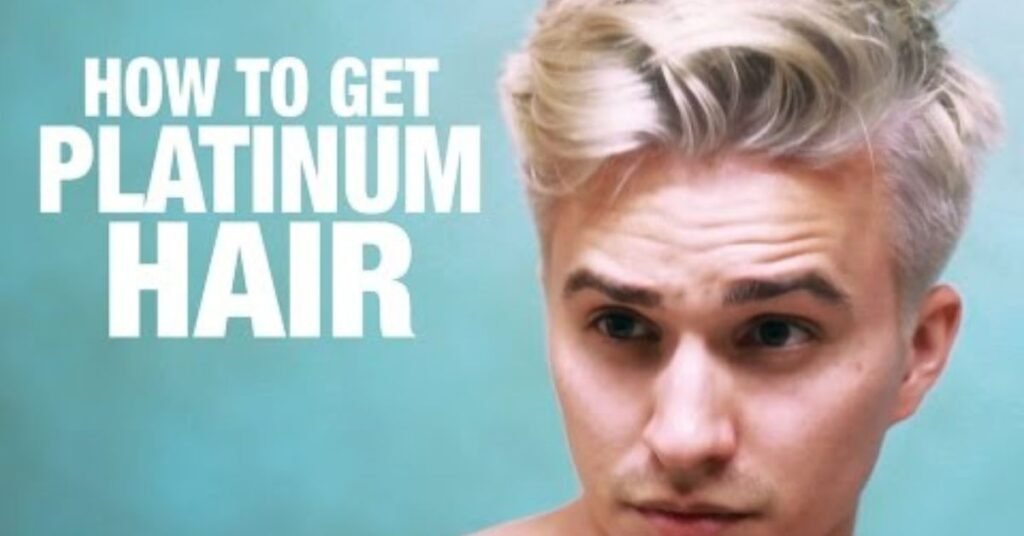 Men's Haircut Style Blonde Edition