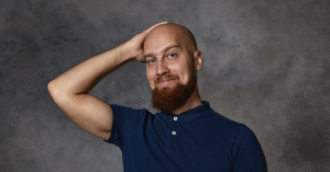 Balding men's haircut