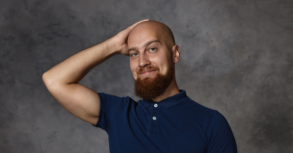Balding men's haircut
